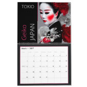 Japanse Geisha Calendar Kalender (Mar 2027)