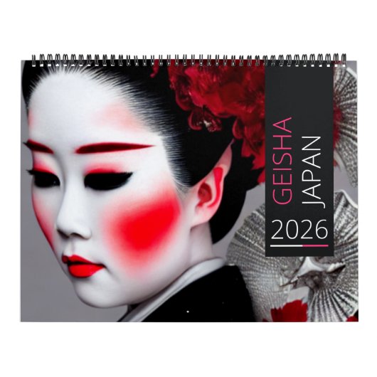 Japanse Geisha Calendar Kalender (Hoes)
