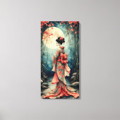 Japanse Geisha Canvas Afdruk (Voorkant)