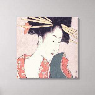 Japanse Geisha Canvas Afdruk