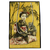  Japanse geisha en Demon Gift Bag Medium Cadeauzakje (Voorkant)