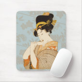  Japanse Geisha Girl Entertainer in Kimono Muismat (Met muis)