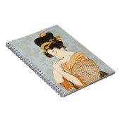 Japanse Geisha Girl Entertainer in Kimono Notitieboek (Rechterzijde)
