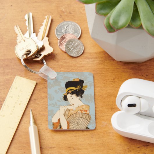  Japanse Geisha Girl Entertainer in Kimono Sleutelhanger (Bureau)