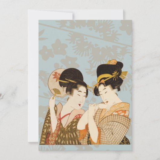  Japanse Geisha Girls in Kimonos (Voorkant)