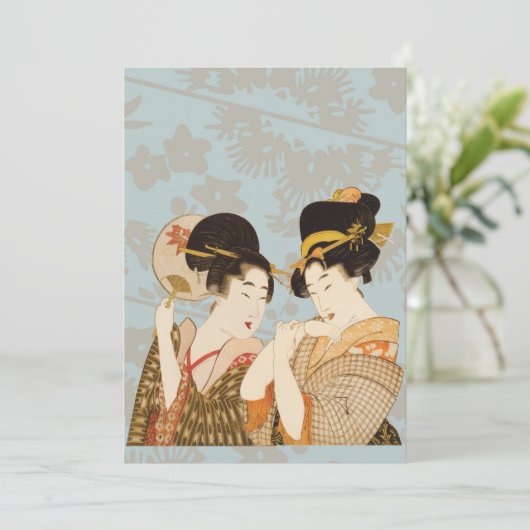  Japanse Geisha Girls in Kimonos (Staand voorkant)