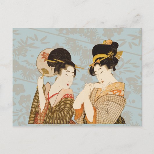  Japanse Geisha Girls in Kimonos Briefkaart (Voorkant)