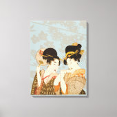  Japanse Geisha Girls in Kimonos Canvas Afdruk (Voorkant)