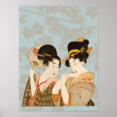 Japanse Geisha Girls in Kimonos Poster (Voorkant)