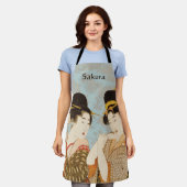  Japanse Geisha Girls in Kimonos Schort (Gedragen)