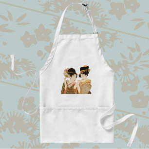 Japanse Geisha Girls in Kimonos Standaard Schort