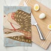  Japanse Geisha Girls in Kimonos Theedoek (Quarter Fold)