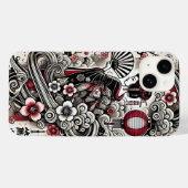 Japanse Geisha iPhone Case – Stijlvol en duurzaam (Achterkant (horizontaal))