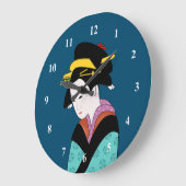 Japanse geisha kimono leuke kunst grote klok (Hoek)