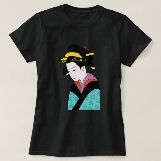Japanse geisha kimono leuke kunst t-shirt (Design voorkant)