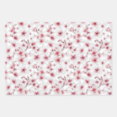 Japanse Geisha Koi en Temple Waterverven Wrappin Inpakpapier Vel (Voorkant)