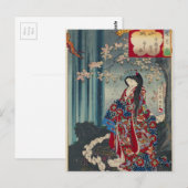Japanse Geisha Lady Japan Art Cool Classic Briefkaart (Voorkant / Achterkant)