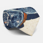 Japanse geisha maiko en sakura ukiyo-e  stropdas (Opgerold)