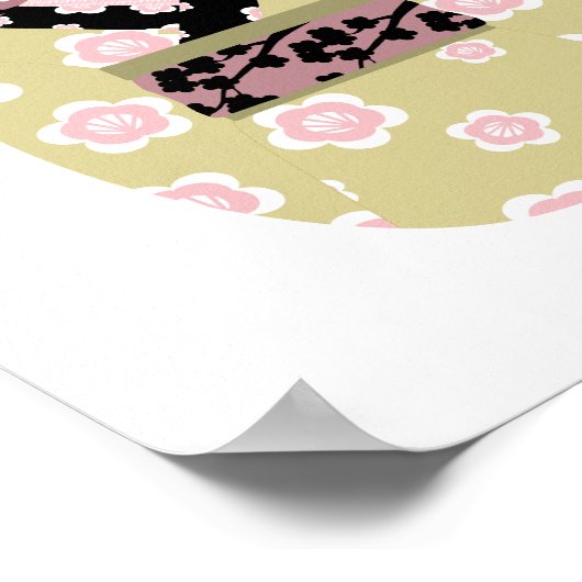 Japanse Geisha Matryoshka Poster (Hoek)