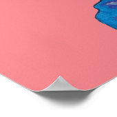 Japanse Geisha met Cherry Blossom fijne kunst Poster (Hoek)