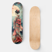Japanse Geisha Persoonlijk Skateboard (Voorkant)