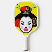 Japanse Geisha Pickleball Paddle (Achterkant)