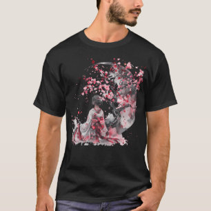 Japanse Geisha Sakura Kersenbloesem Kimono T-shirt