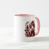 Japanse Geisha Schattigee scene Mok (Voorkant rechts)