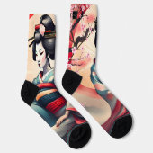 JAPANSE GEISHA SCHOONHEID VROUW KERSENBLOESEMS SOKKEN (Rechts)