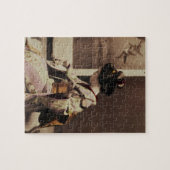 Japanse geisha speelt de shamisen legpuzzel (Horizontaal)