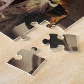 Japanse geisha speelt de shamisen legpuzzel (Zijkant)