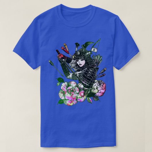 Japanse Geisha Sword Samurai Warrior T-shirt (Design voorkant)
