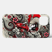 Japanse Geisha Telefoonhoes - Elegant Art Design Case-Mate iPhone Case (Achterkant (horizontaal))