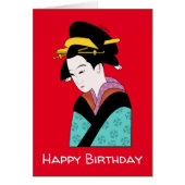 Japanse Geisha verjaardagskimono schattig (Voorkant)