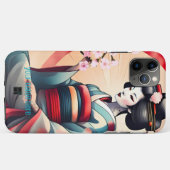 JAPANSE GEISHA VROUW SCHOONHEID KERSENBLOESEMS Case-Mate iPhone CASE (Achterkant (horizontaal))