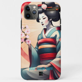 JAPANSE GEISHA VROUW SCHOONHEID KERSENBLOESEMS Case-Mate iPhone CASE