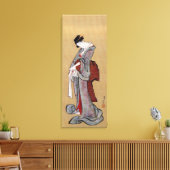 Japanse Geisha Woman, Hokusai, Ukiyo-e Canvas Afdruk (Insitu (Woonkamer))