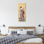Japanse Geisha Woman, Hokusai, Ukiyo-e Canvas Afdruk (Insitu (Slaapkamer))