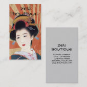 japanse geisha Zen boutique visitekaartje (Voorkant / Achterkant)