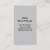  japanse geisha Zen boutique visitekaartje (Achterkant)