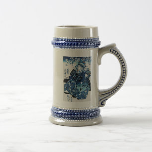 Japanse Geisya Woman, Kuniyoshi, Ukiyo-e Bierpul