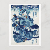 Japanse Geisya Woman, Kuniyoshi, Ukiyo-e Briefkaart (Voorkant)