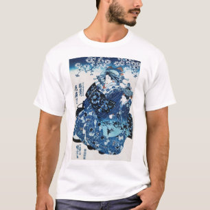 Japanse Geisya Woman, Kuniyoshi, Ukiyo-e T-shirt