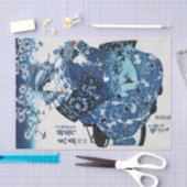 Japanse Geisya Woman, Kuniyoshi, Ukiyo-e Tissuepapier (Craft)