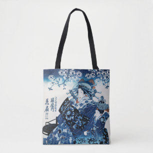 Japanse Geisya Woman, Kuniyoshi, Ukiyo-e Tote Bag