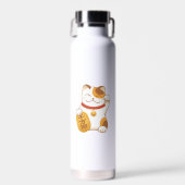 Japanse Geluks Kat, Maneki Neko Waterfles (Voorkant)
