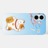 Japanse Gelukskat, Calico Maneki Neko Case-Mate iPhone Case (Achterkant (horizontaal))