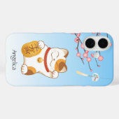 Japanse Gelukskat, Calico Maneki Neko Case-Mate iPhone Case (Achterkant (horizontaal))