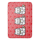 Japanse gelukskat of Maneki-Neko Badmat (Voorkant Verticaal)