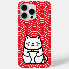 Japanse gelukskat of Maneki-Neko iPhone 15 Pro Max Hoesje